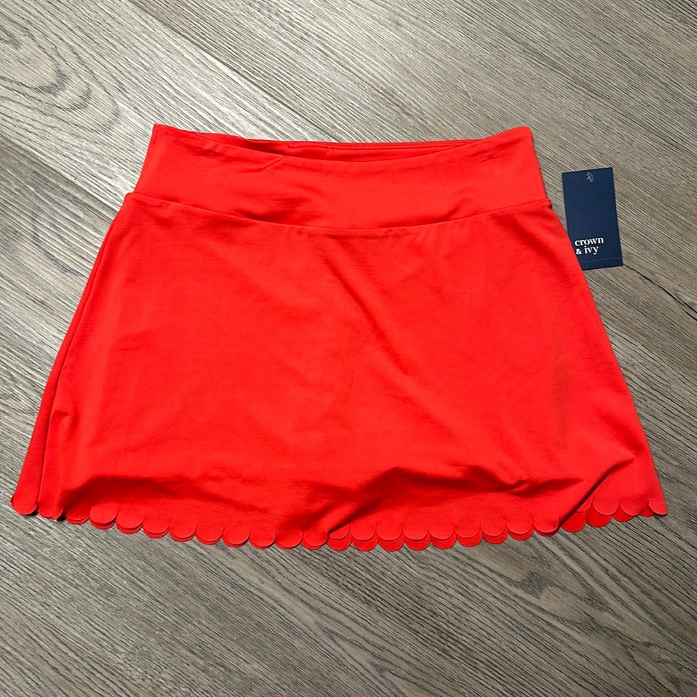 Crown & Ivy Scalloped Skirt